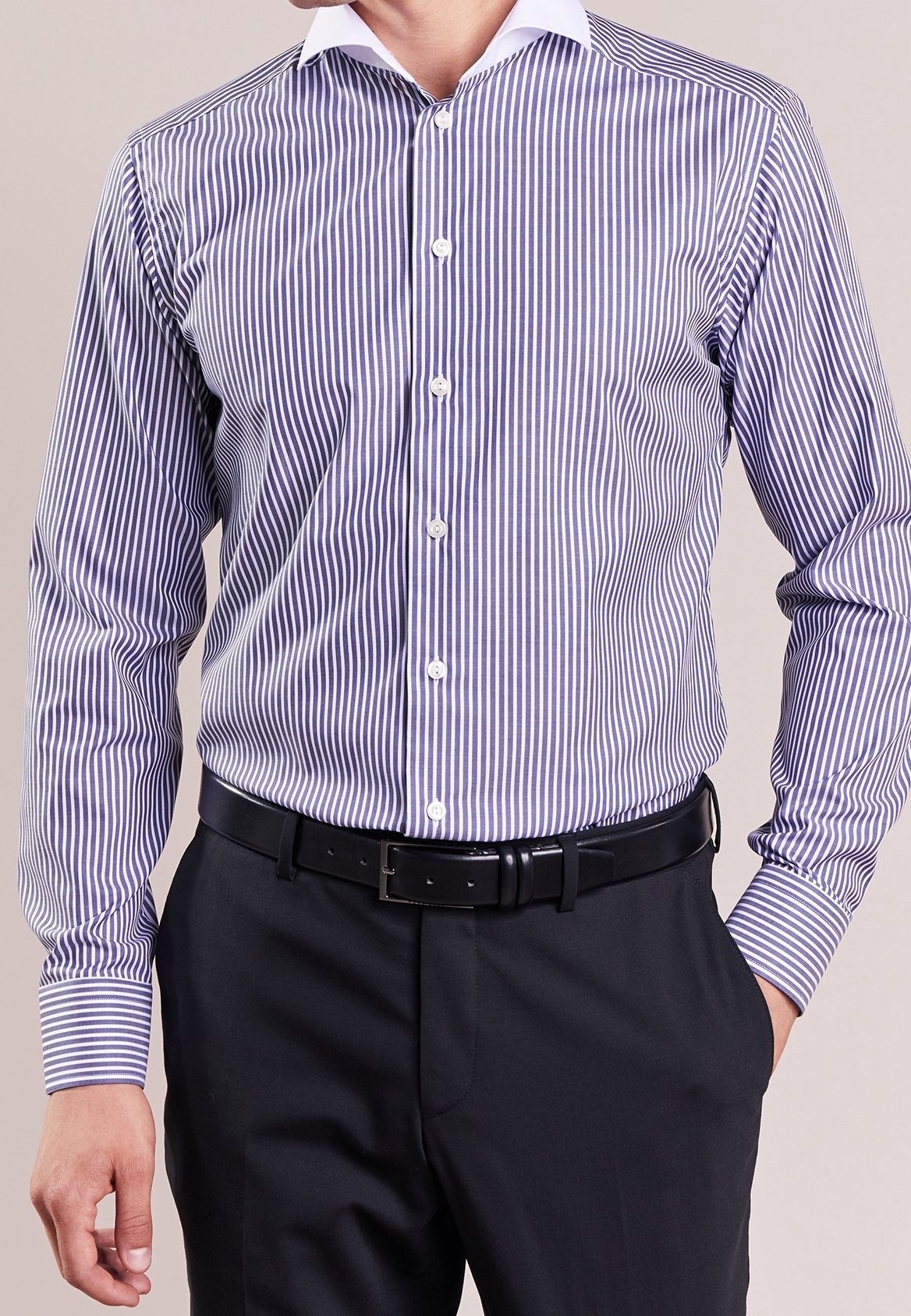 Chemise Eton - bleu foncé