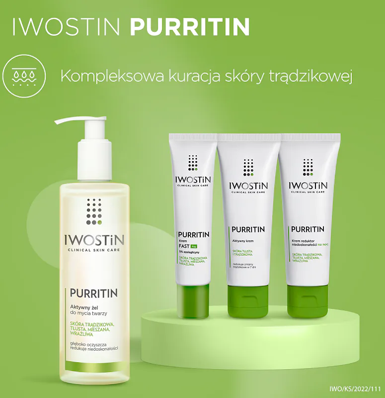 Iwostin Purritin Aktywny żel do mycia twarzy