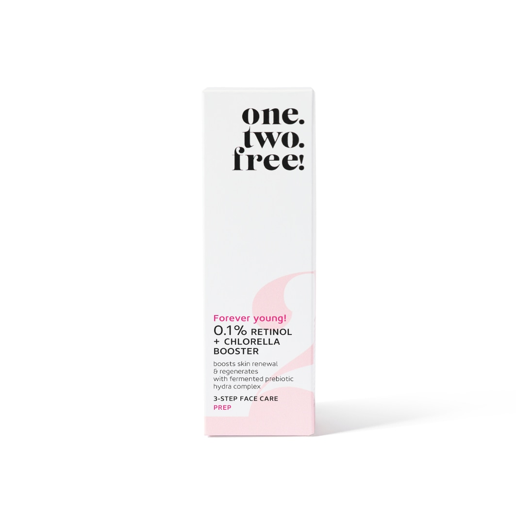 one.two.free! Sérum anti-âge 0,1 % rétinol + booster de chlorelle – 20 ml
