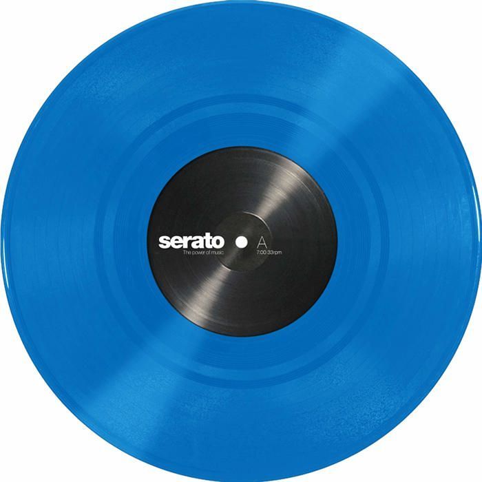 DJ felt pad - Serato turntable - 500096 - 10-inch Control vinyl - Standard colors - Blue (pair)