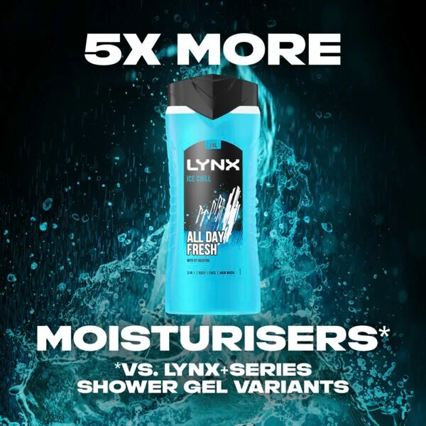 Lynx Duschgel Ice Chill 500ml | Herr | Superdrug