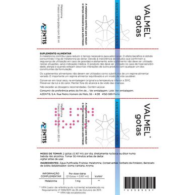 Valmel Valmel miego lašai 30 ml 30 ml