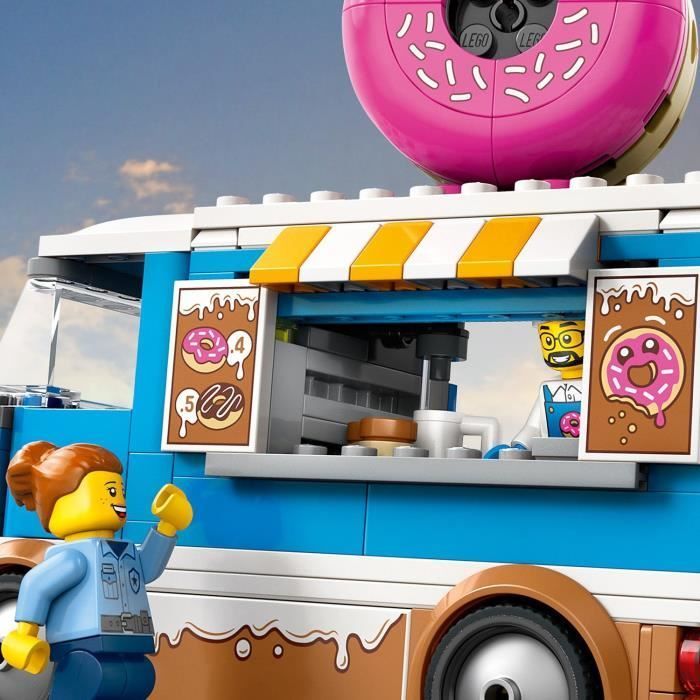 LEGO City 60452 Donut Food Truck - Building toy for boys aged 5 and up