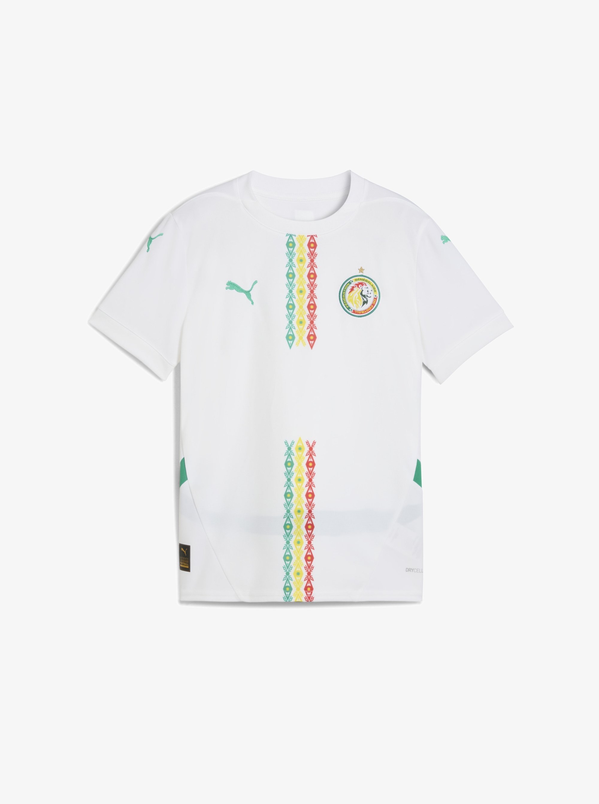 Puma SENEGAL 2025 - Sport T-shirt - wit-sportgroen