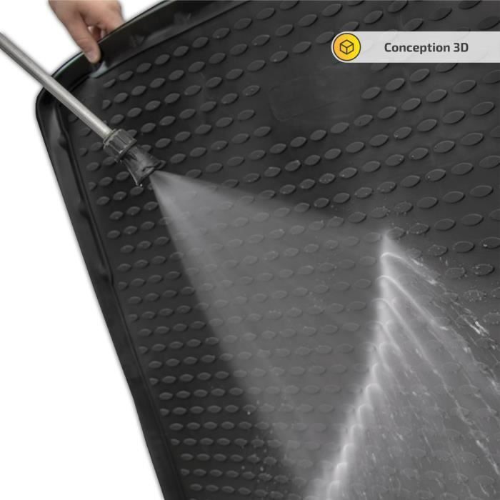 J&J AUTOMOTIVE | Tapis De Coffre Caoutchouc Premium Pour Skoda Kamiq depuis 2019