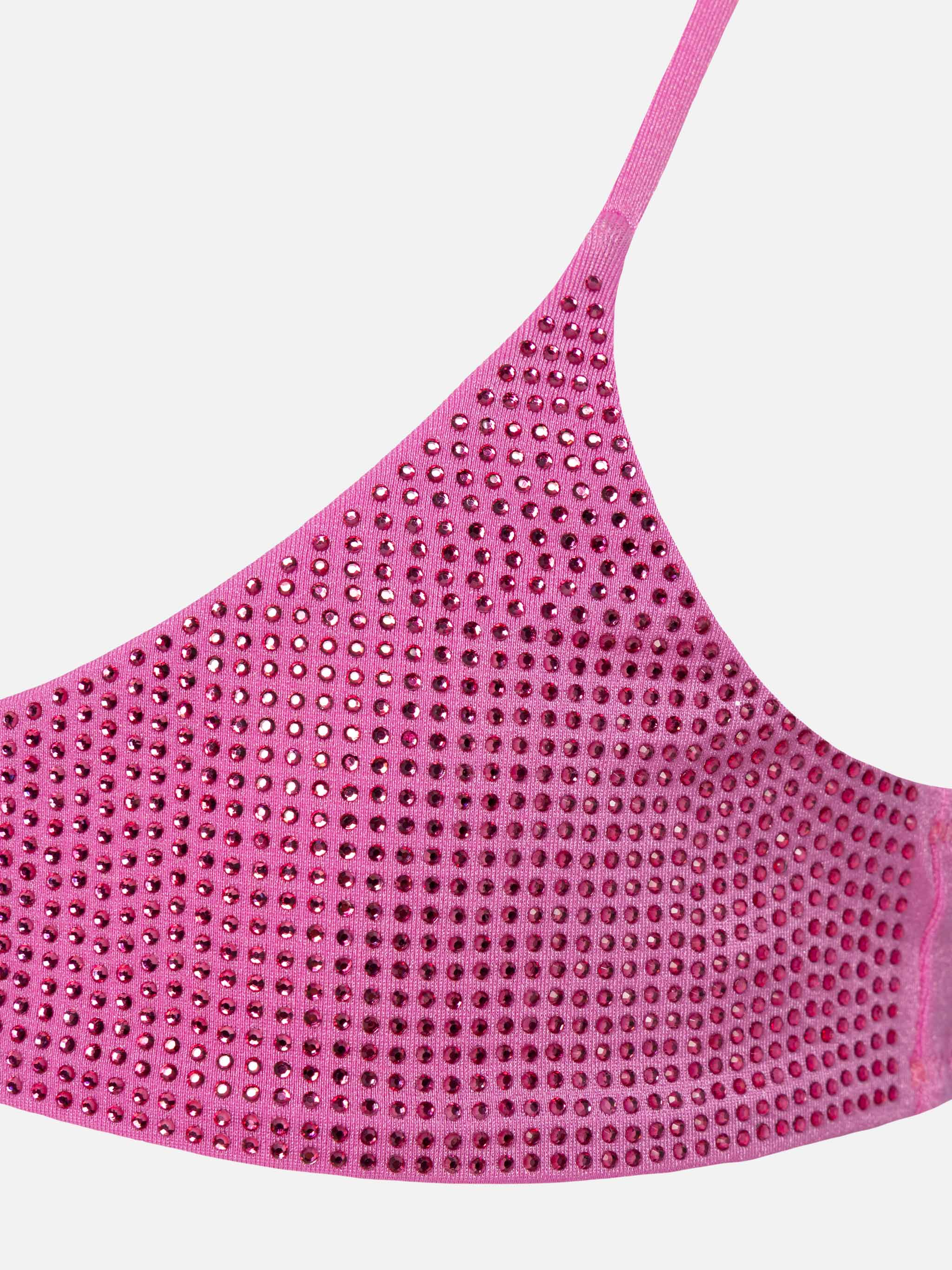 Bikinibralette Paloma Jr rosa con strass
