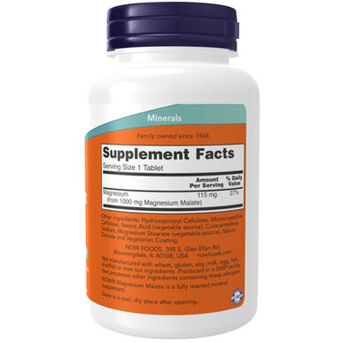 Now Supplement Zenuwstelsel Magnesiummalaat 180 tabletten