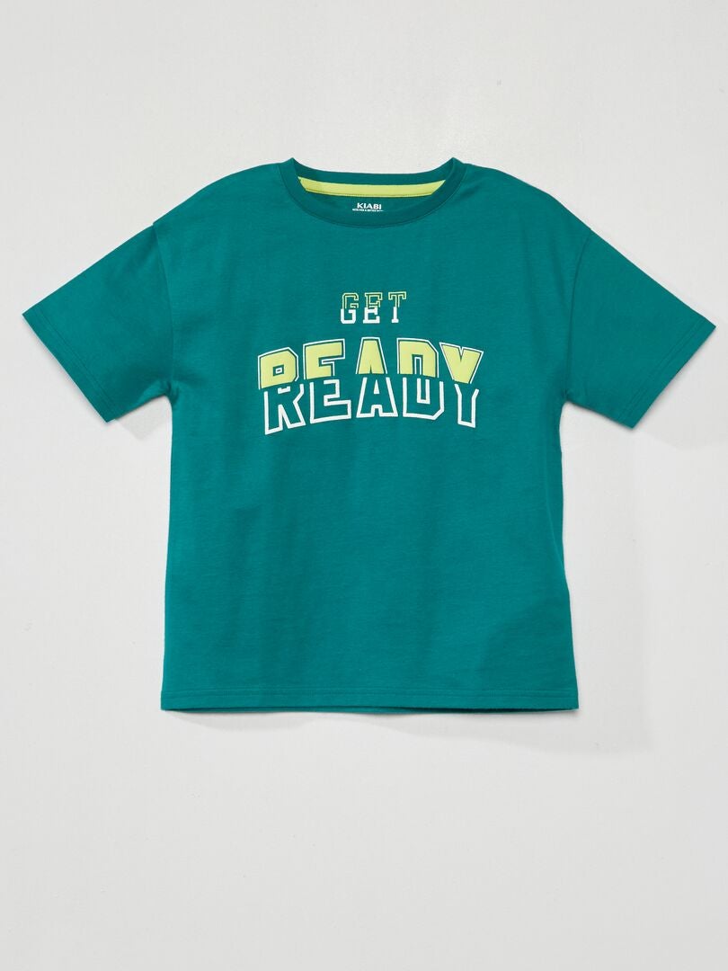 Camiseta com a inscrição - VERDE