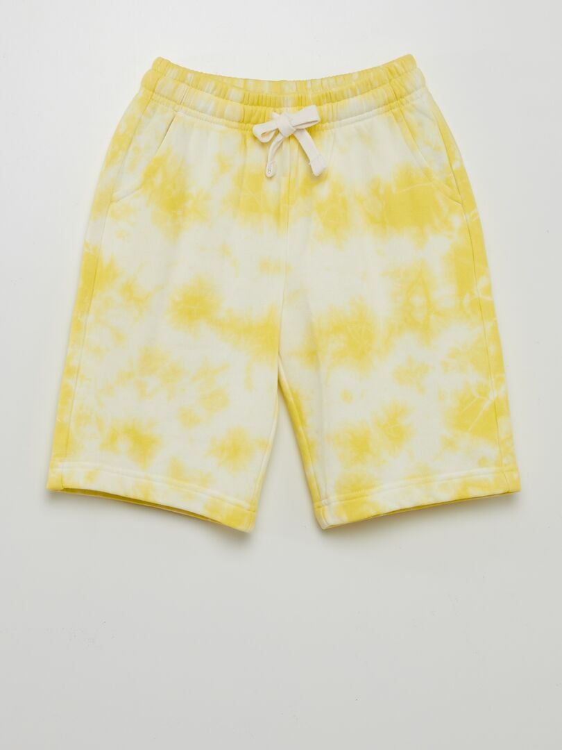 Bermudas de tejido polar - AMARILLO