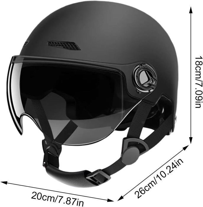Casque Trottinette Electrique - HAUTSTORE - Visière - Résistant aux Impacts - Respirant - Mixte