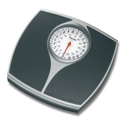 Salter - Mechanical Bathroom Scale - Black and Silver - Imported from Great Britain