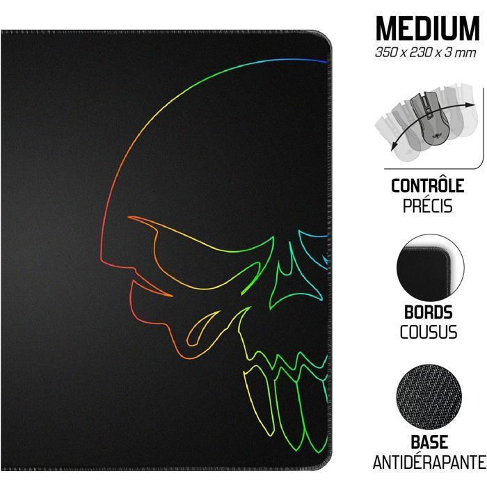 SPIRIT OF GAMER – PRO-MK5 – Pacote Gamer 3 em 1 – Teclado RGB Anti-Ghosting / Mouse RGB de 7 Botões e 6400 DPI / Mousepad Incluso / para PC
