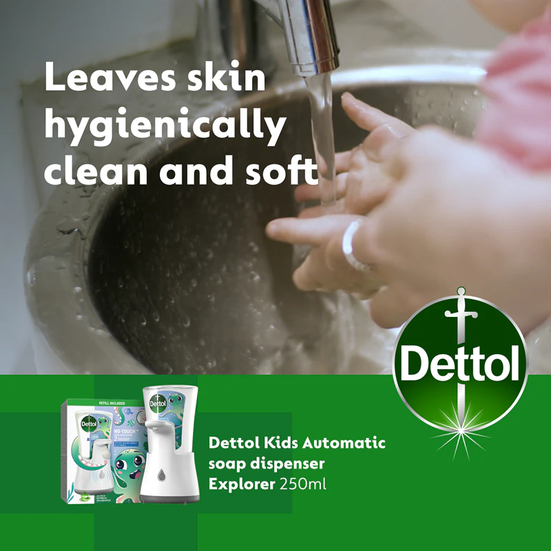 Dispensador de sabonete Dettol Kids sem contato