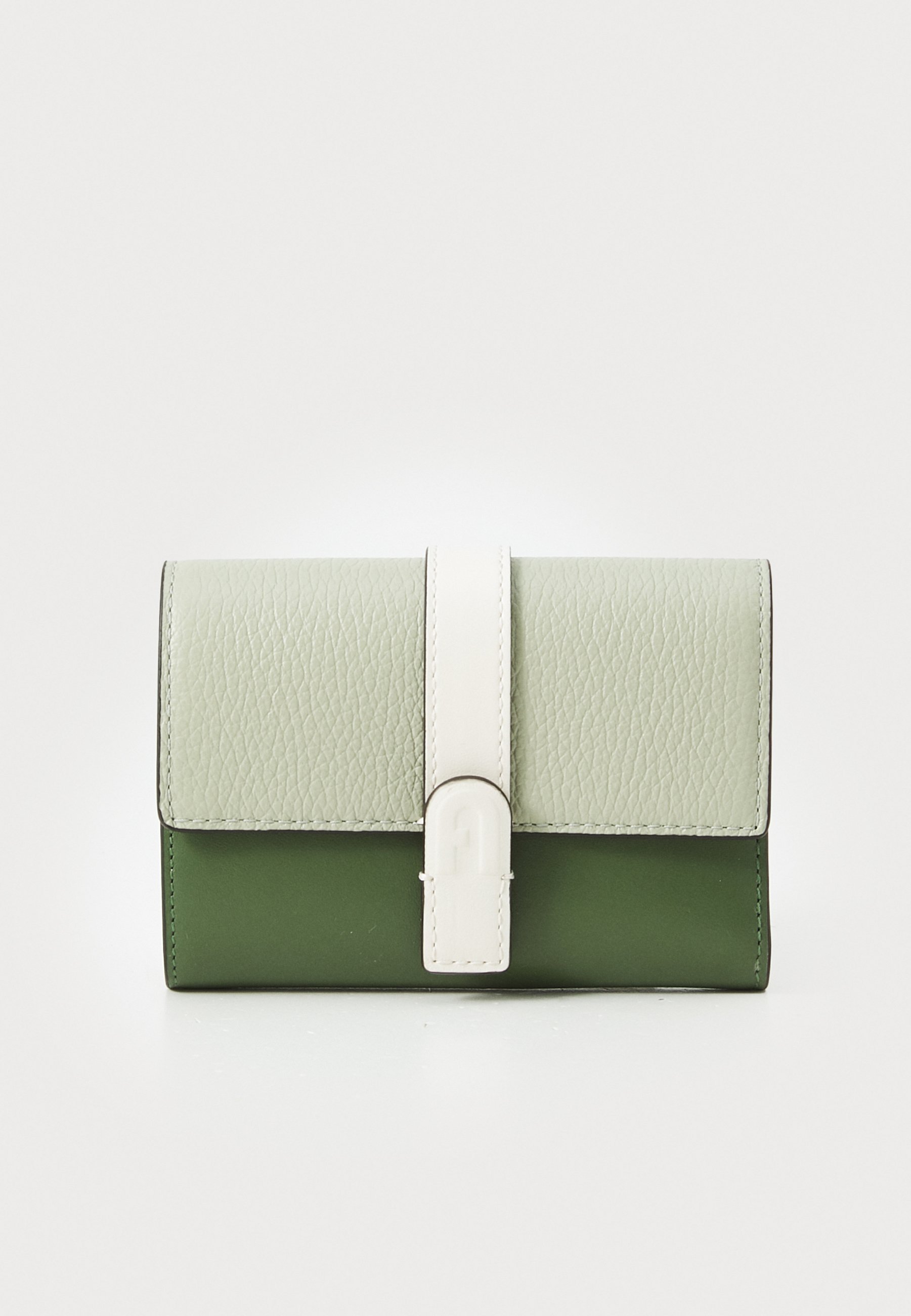 Furla GRAZIA COMPACT WALLET TRIFOLD - Portemonnee - light salvia/oliva/panna