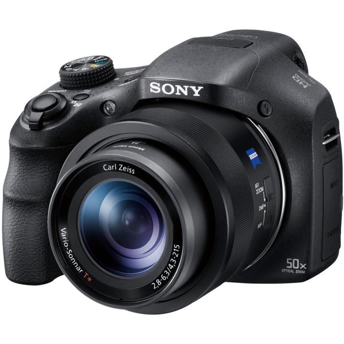 SONY DSC-HX350 Negra - Cámara bridge - Sensor CMOS de 20 MP - Zoom de 50x - Vídeos Full HD 1080p