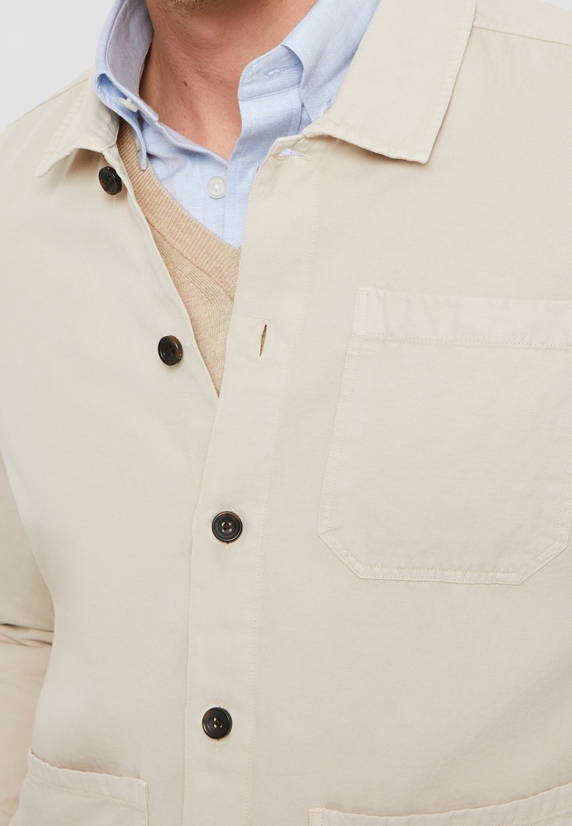 Veste en jean Hackett London - beige