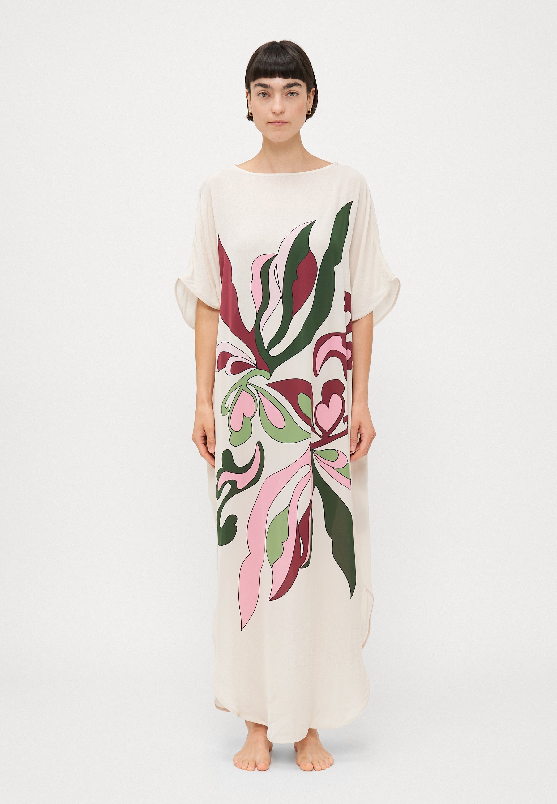 ADRIANA DEGREAS INAMORATA LONG KAFTAN - Accessorio da spiaggia - bianco sporco