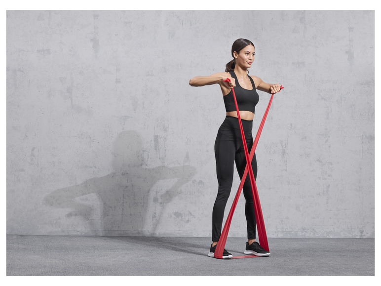 Conjunto de Faixas Elásticas CRIVIT para Exercícios, 4 peças