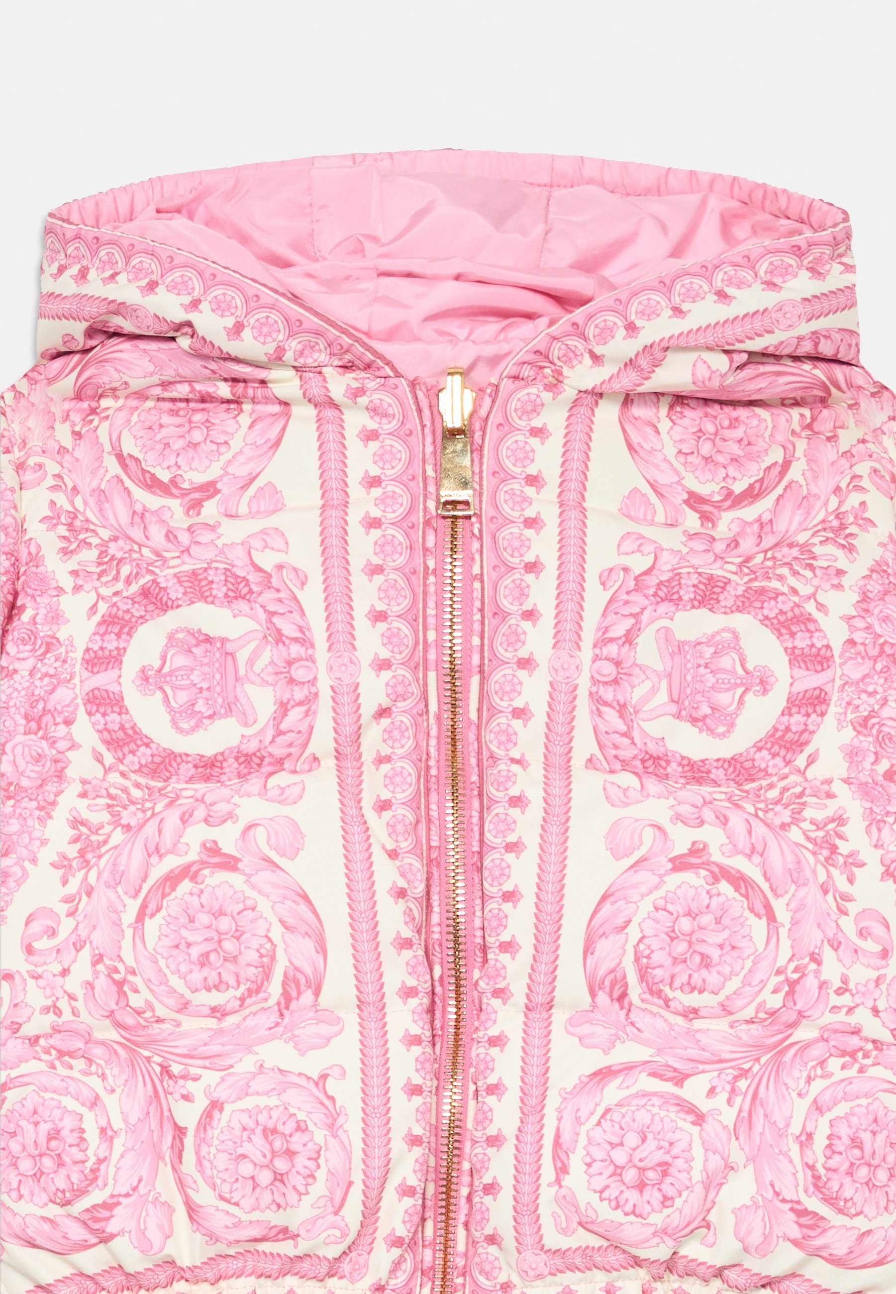 Giacca reversibile Versace BAROCCO KIDS UNISEX - Piumino - guscio d'uovo/rosa pastello