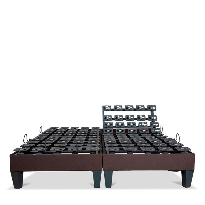 Juego de 2 bases de cama eléctricas Mondor, 2 x 90 x 200 cm, con somier de láminas.