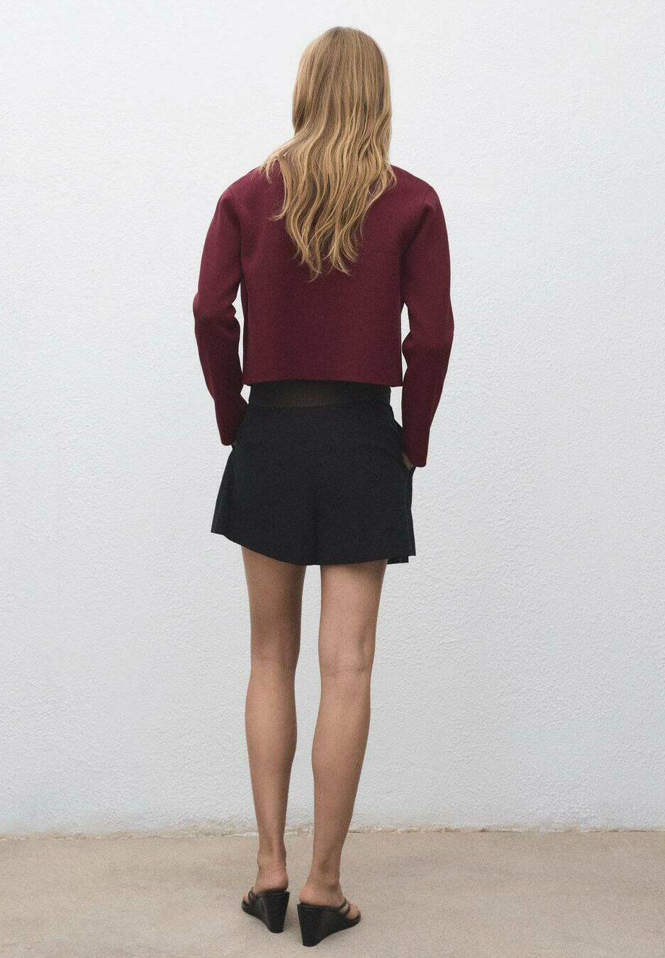 Mango POCKET - Cardigan - bordeaux