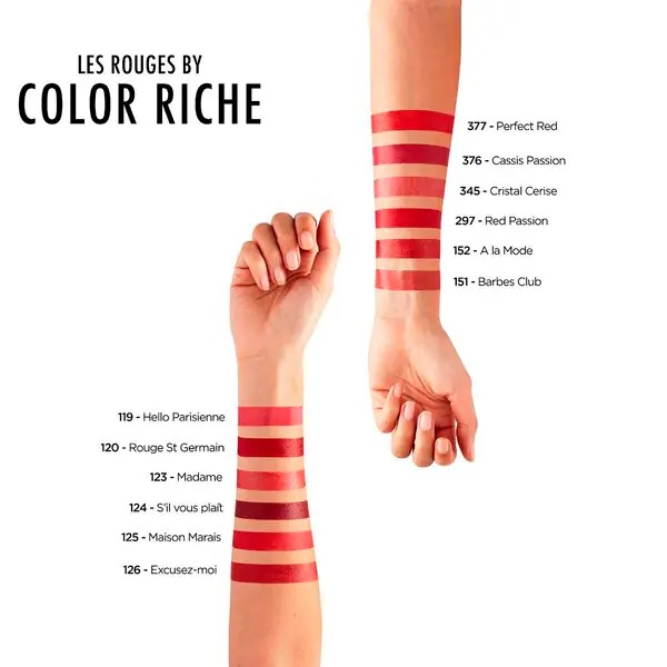 Кармин за усне L'Oréal Paris Color Riche, нијанса 297 „Црвена страст“