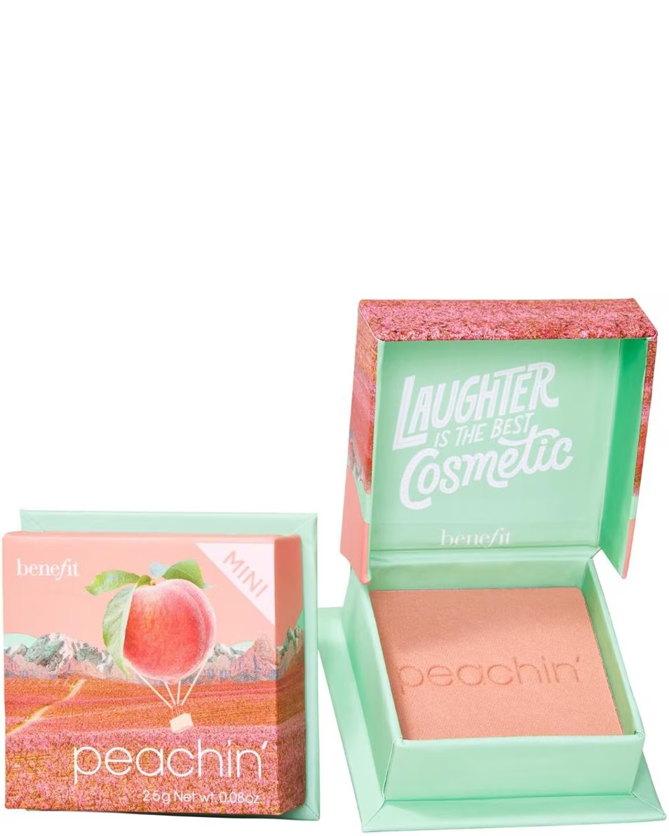 BENEFIT COSMETICS PŪDERU KASTE PEACHIN' WANDERFUL WORLD VAIGU SVAIGU PŪDERIS MINI
