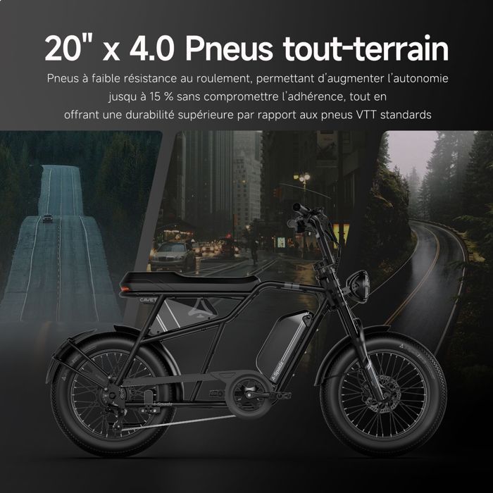 Vélo électrique Aspadz Cavet Air -Fat pneu 20x4.0