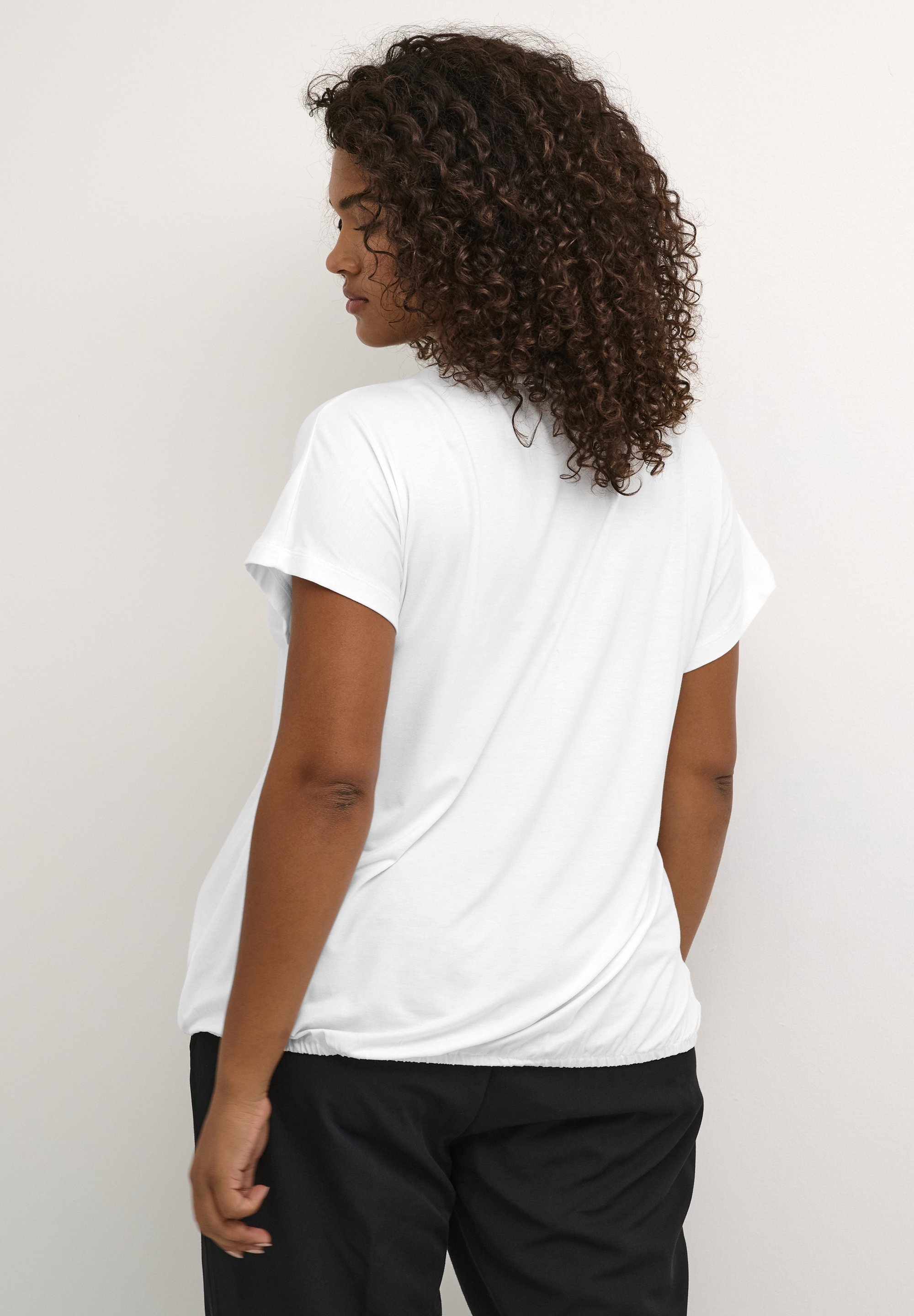 Kaffe Curve KCJENA - Basic T-Shirt - Kreide