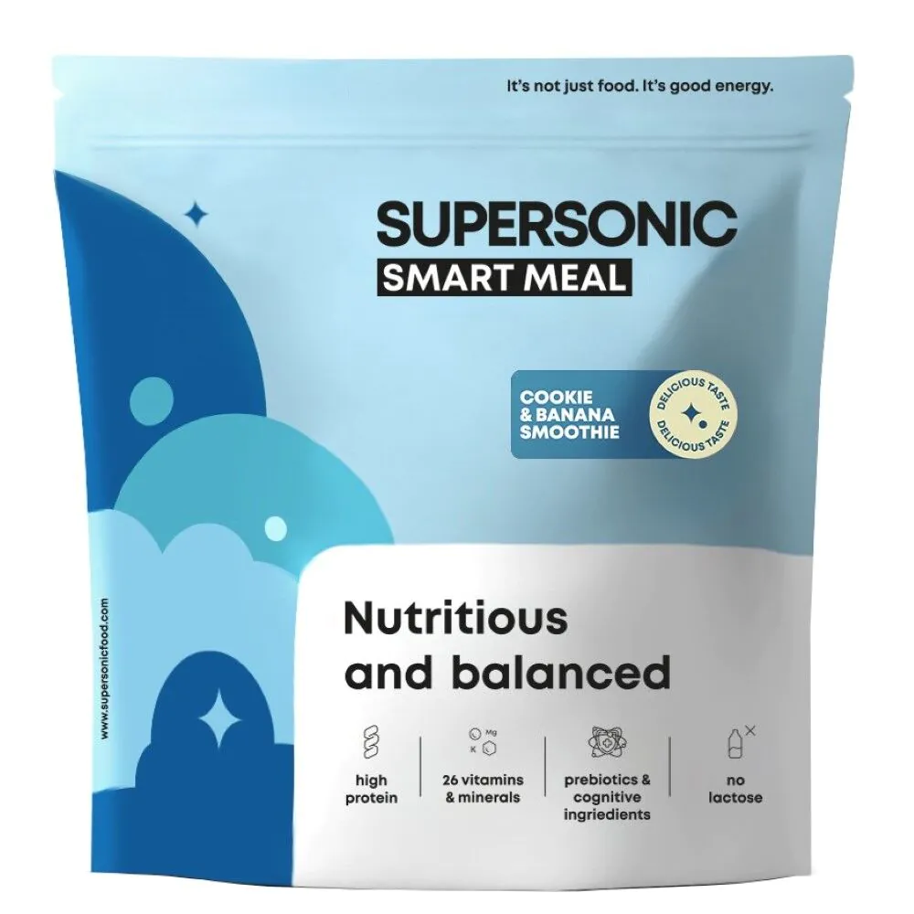Supersonic Smart - Pełnowartościowy Posiłek o sm. ciasteczkowo-bananowego smoothie 1,3 kg
