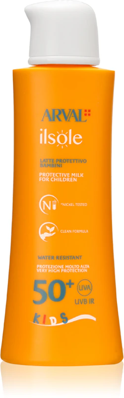 Protetor solar corporal infantil Arval IlSole Protective FPS 50+ para crianças