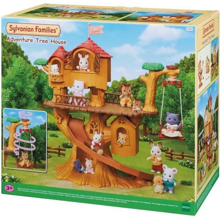 SYLVANIAN FAMILIES - Casa sull'albero - Vacanze - Altalena e scivolo per bambini