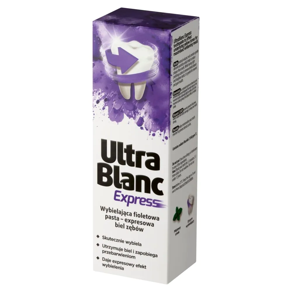 Ultrablanc Express - wybielająca, fioletowapasta - ekspresowa biel zębów 75 ml