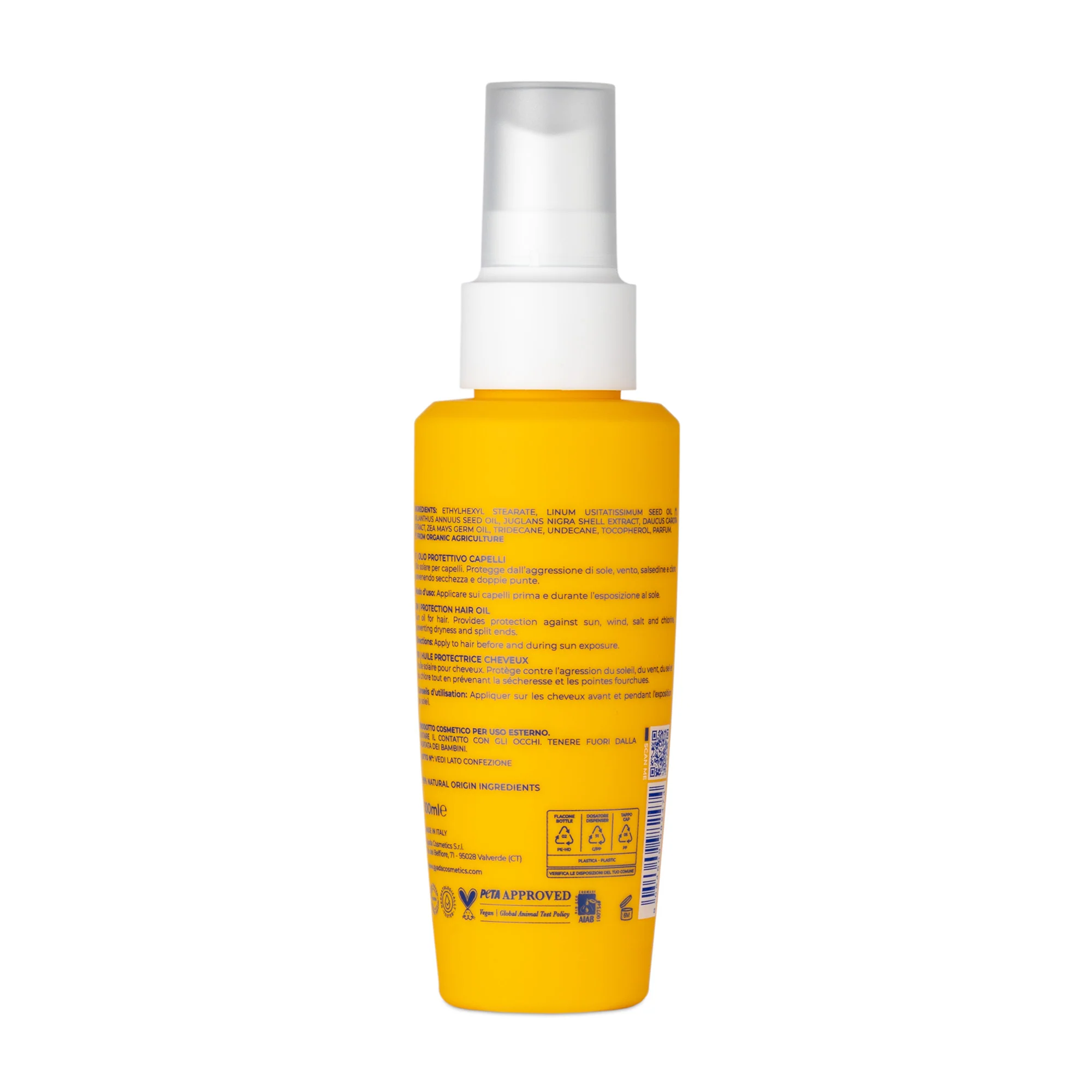 Solari Olio Solare Protettivo Capelli - Trattamento Protezione Solare Capelli , Olio Capelli