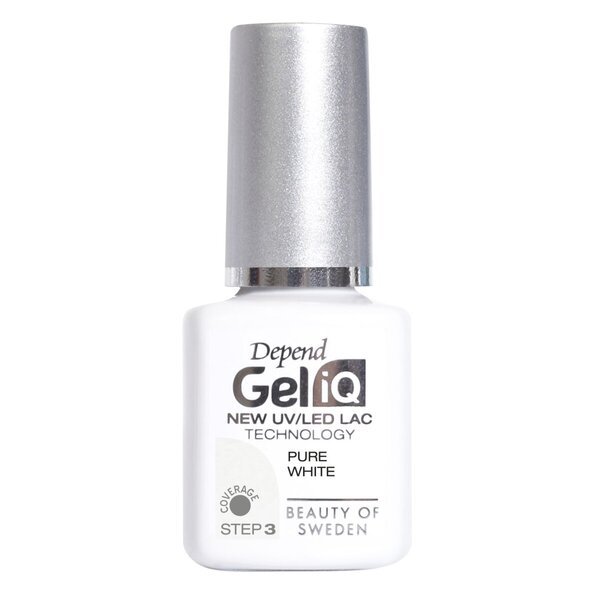 Depend Gel iQ grynai baltas gelinis lakas<br>5ml