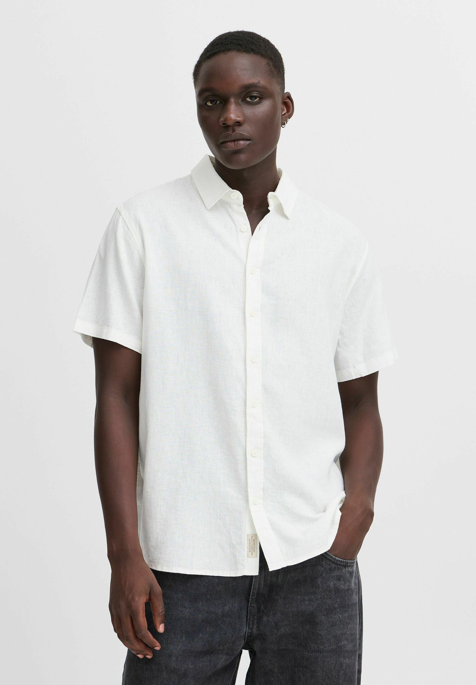 BHVIC LINEN MIX - Shirt - sneeuwwit