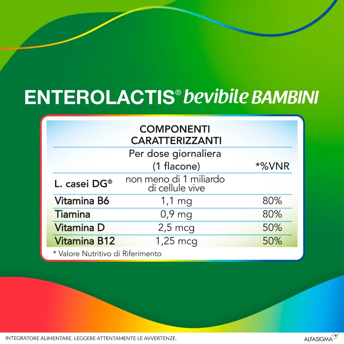 ENTEROLACTIS Enterolactis Bebida infantil 12 garrafas x 10 ml Suplemento alimentar com fermentos lácteos