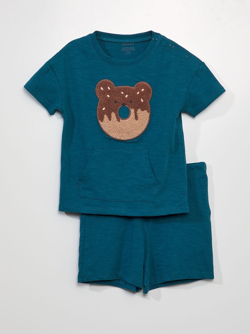 Korte pyjama - Koalaprint - 2-delig - Blauw