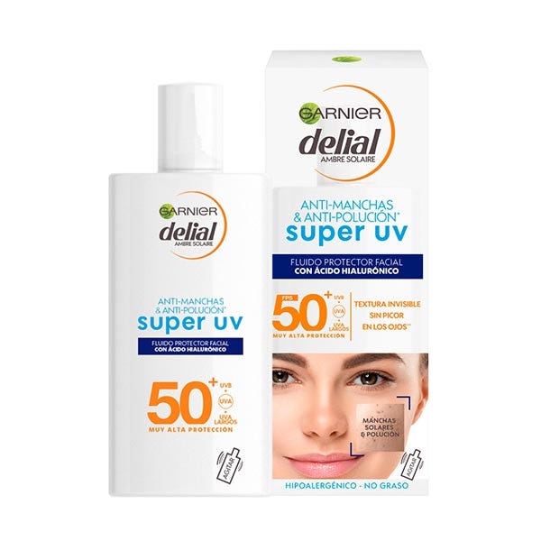 Känslig avancerad ansiktskräm Super UV-vätska SPF 50+ | 40 ml