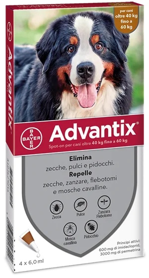 ADVANTIX Advantix Spoton 4 pipetten bruin 40 60 kg