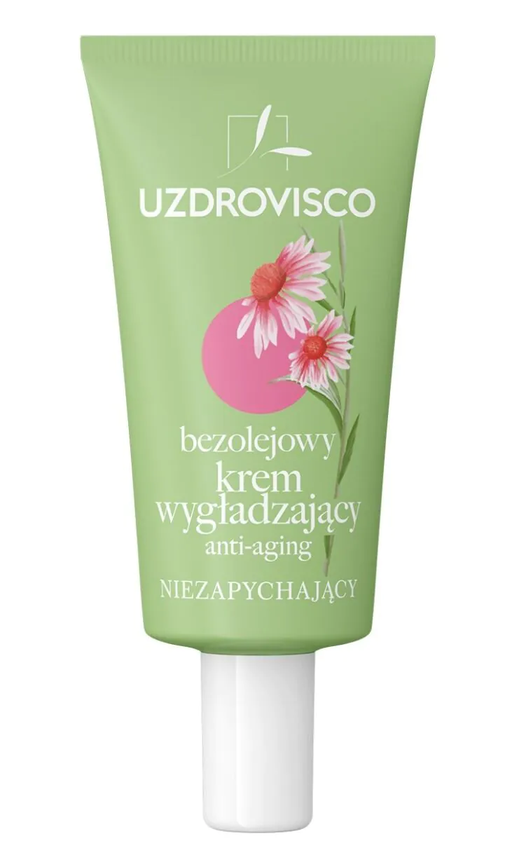 Uzdrovisco Bezolejowy krem wygładzający anti-aging niezapychający