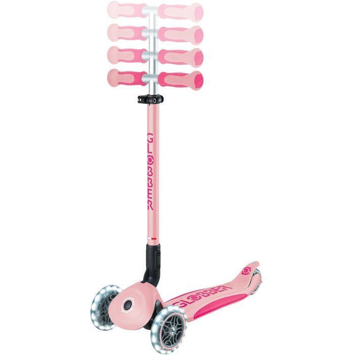 GLOBBER GO UP DELUXE LIGHT Convertible Scooter - Pastel Pink