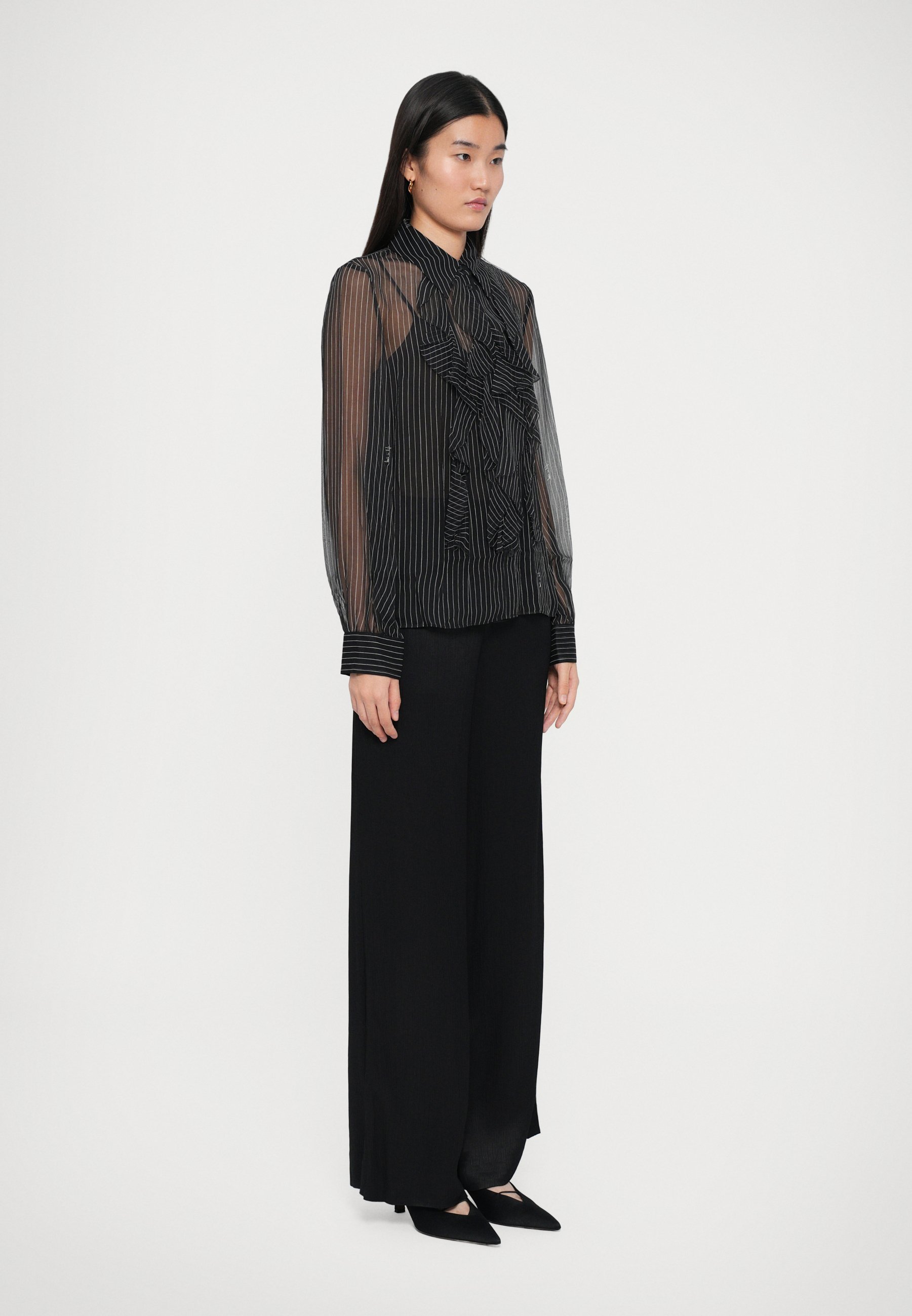 Diane von Furstenberg EVA PLUUS - Nööpidega pluus - must