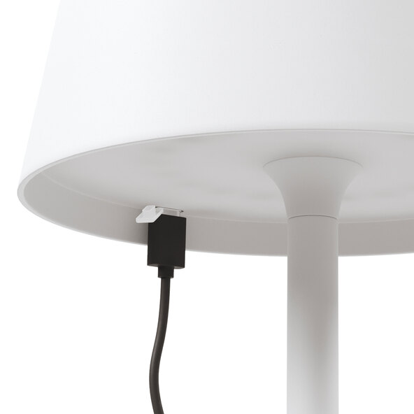 Lampă de masă LED reîncărcabilă Dinner Light classic, albă