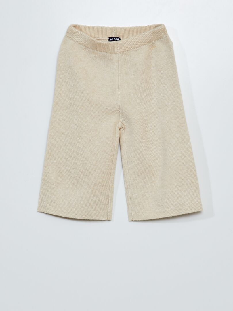 Conjunto de 3 peças: suéter, calça e meias - BEGE