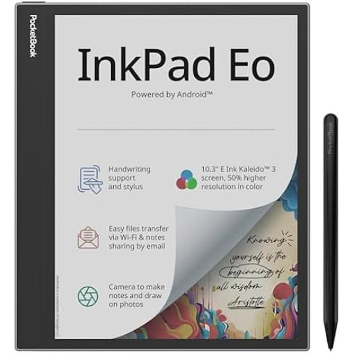 E-reader - POCKETBOOK - InkPad EO - 10,3 pollici - E-Ink Kaleido 3 - 64GB - WI-FI - Grigio