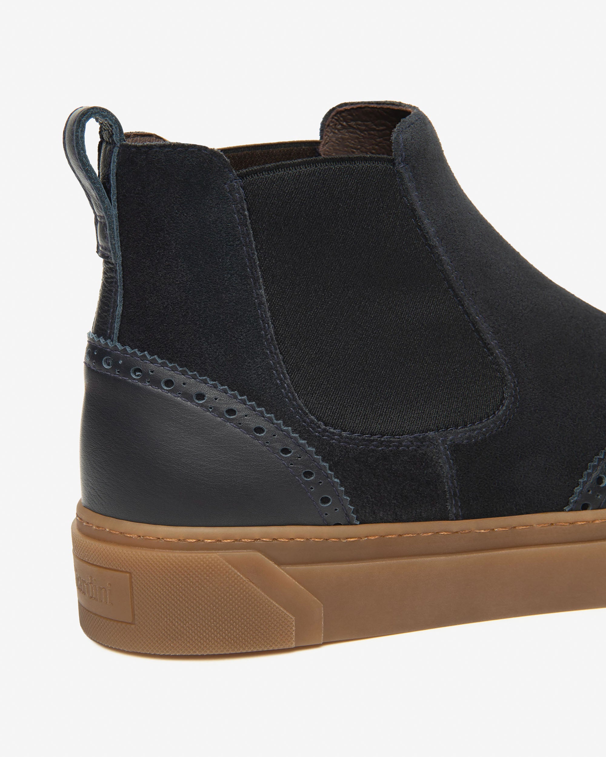  Bottines Chelsea pour homme en daim et cuir