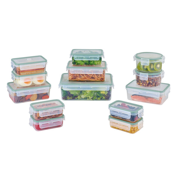Set van 13 voedselbewaarcontainers, groen
