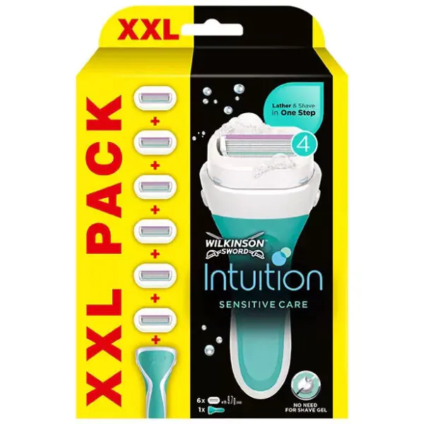 Wilkinson Intuition Sensitive Care 2in1 Maszynka do golenia + 6 szt. wkładów
