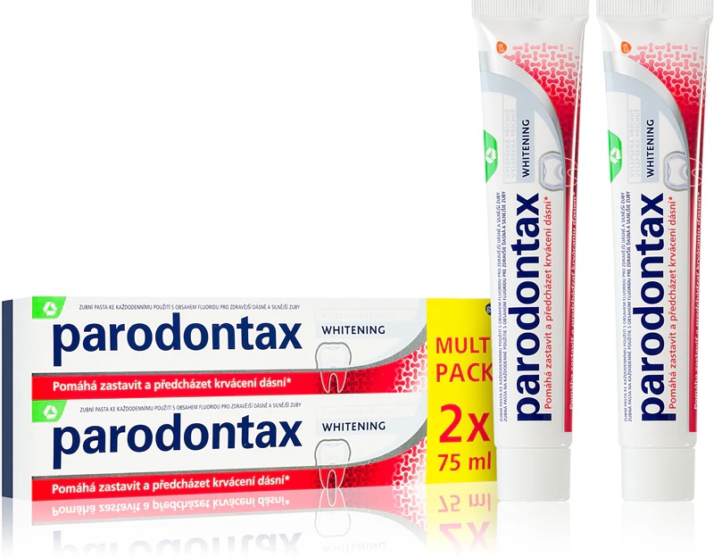 „Parodontax“ balinamoji dantų pasta nuo dantenų kraujavimo